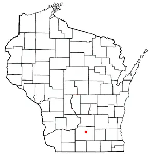 Adapted from Wikipedia's WI county maps by Bumm13.