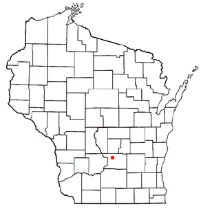 Adapted from Wikipedia's WI county maps by Bumm13.