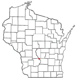 Adapted from Wikipedia's WI county maps by Bumm13.