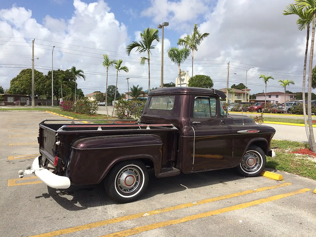 Classic Chevrolet truck in Hialeah.