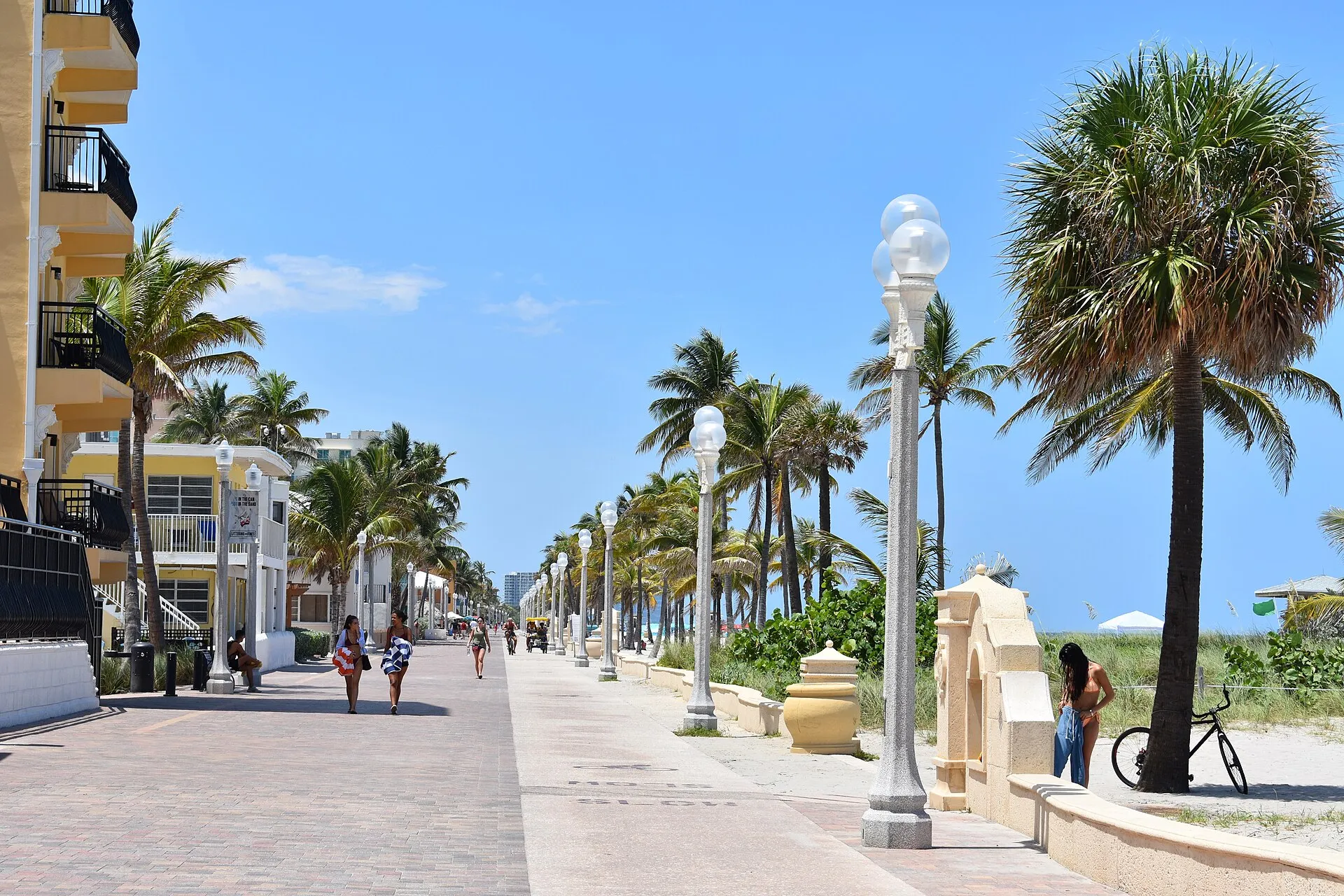 Hollywood Beach boardwalk.