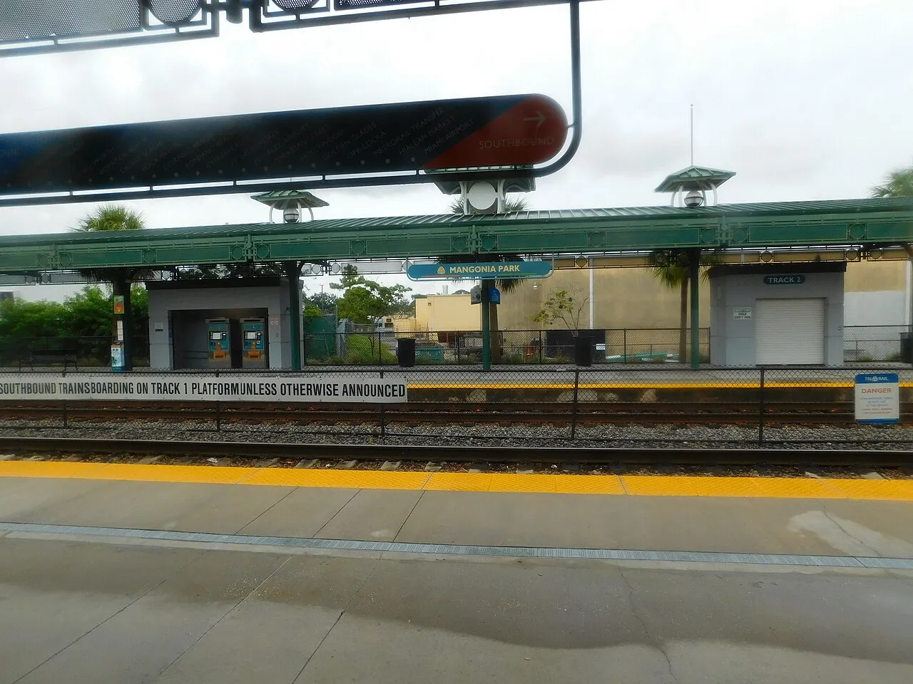 Mangonia Park station, Mangonia Park, Florida.