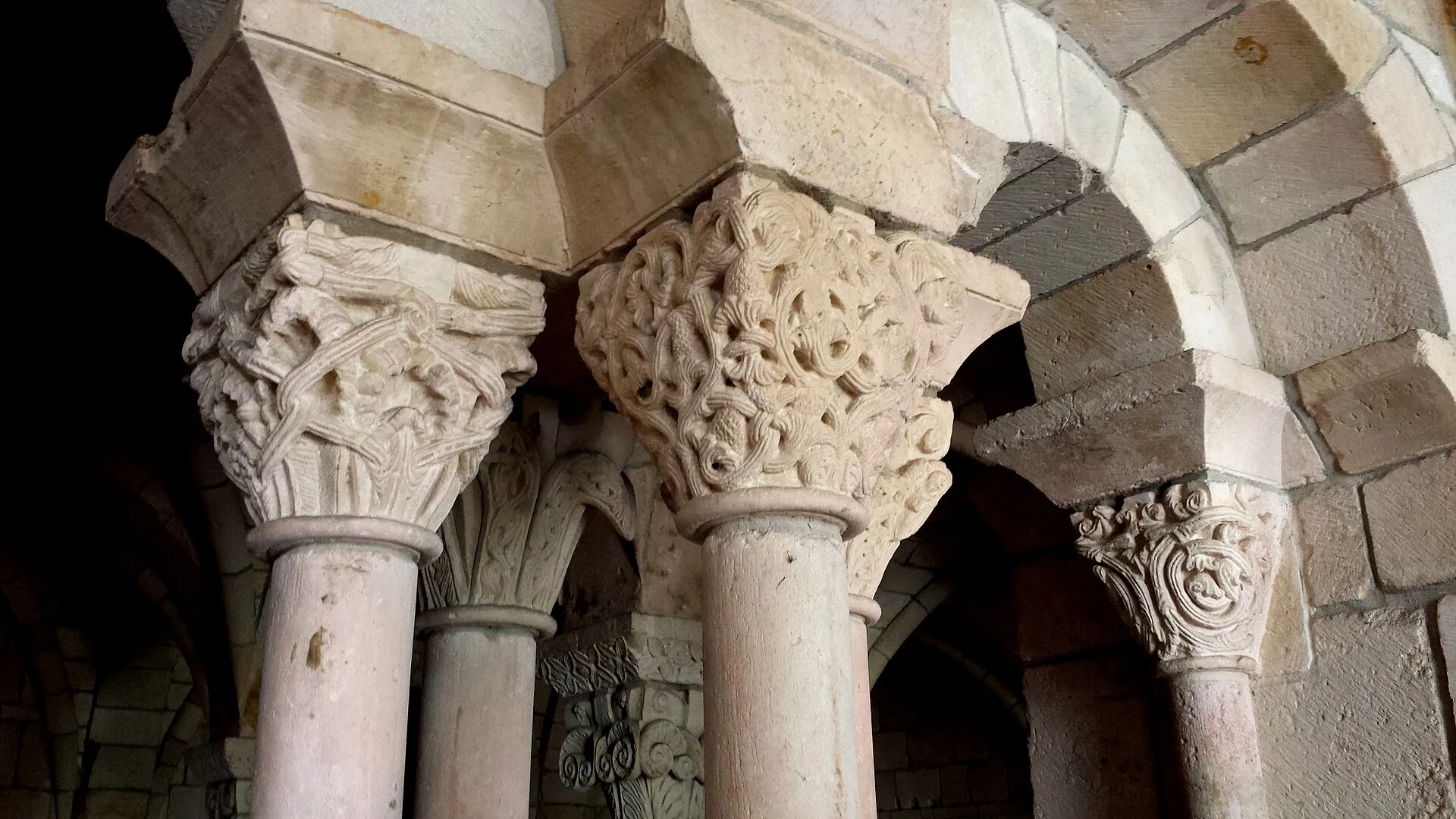 The arcade of the Ancient Spanish Monastery in North Miami Beach.