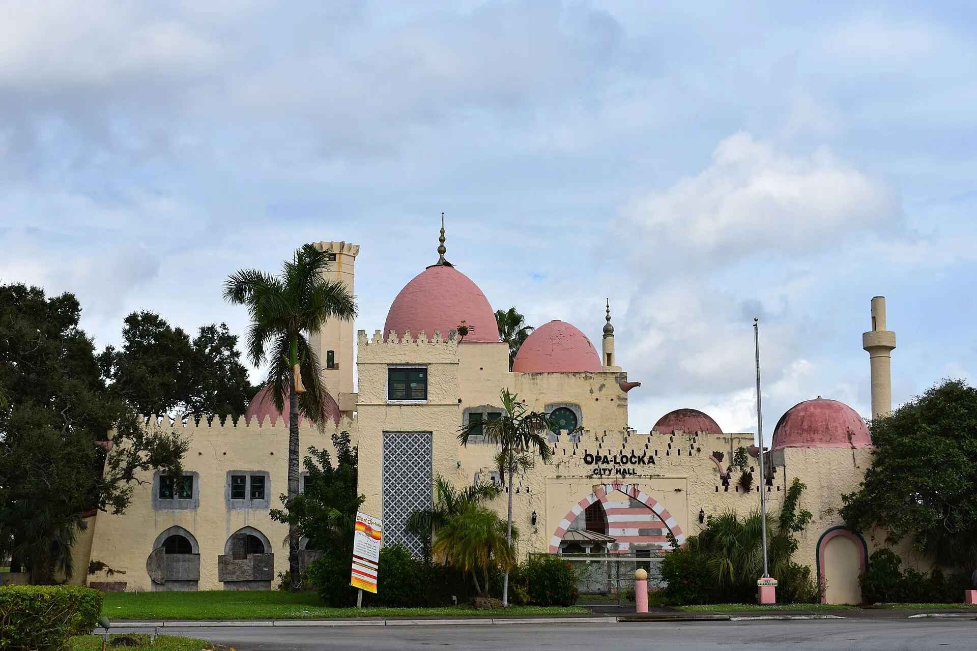 Opa-locka City Hall, a Moorish Revival landmark.