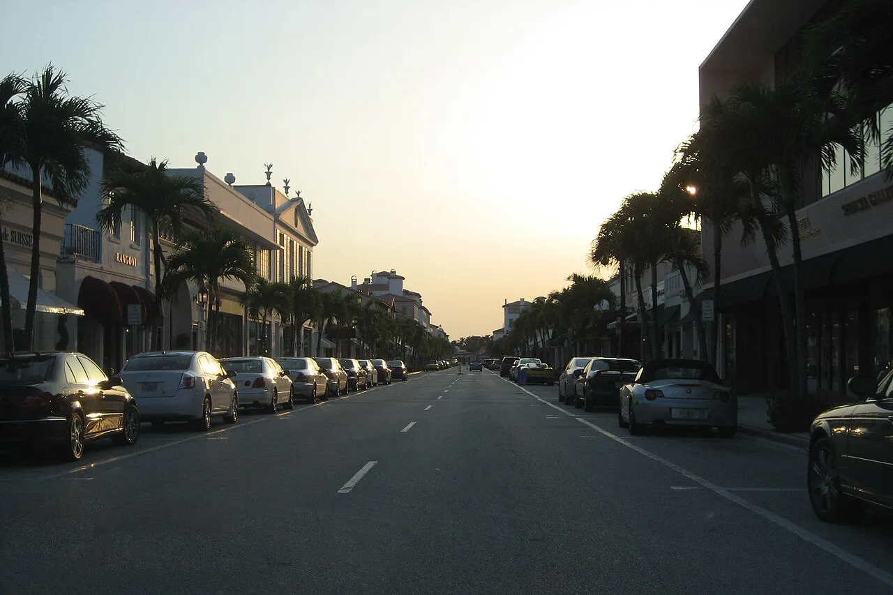 Worth Avenue, a street in Palm Beach, Florida.