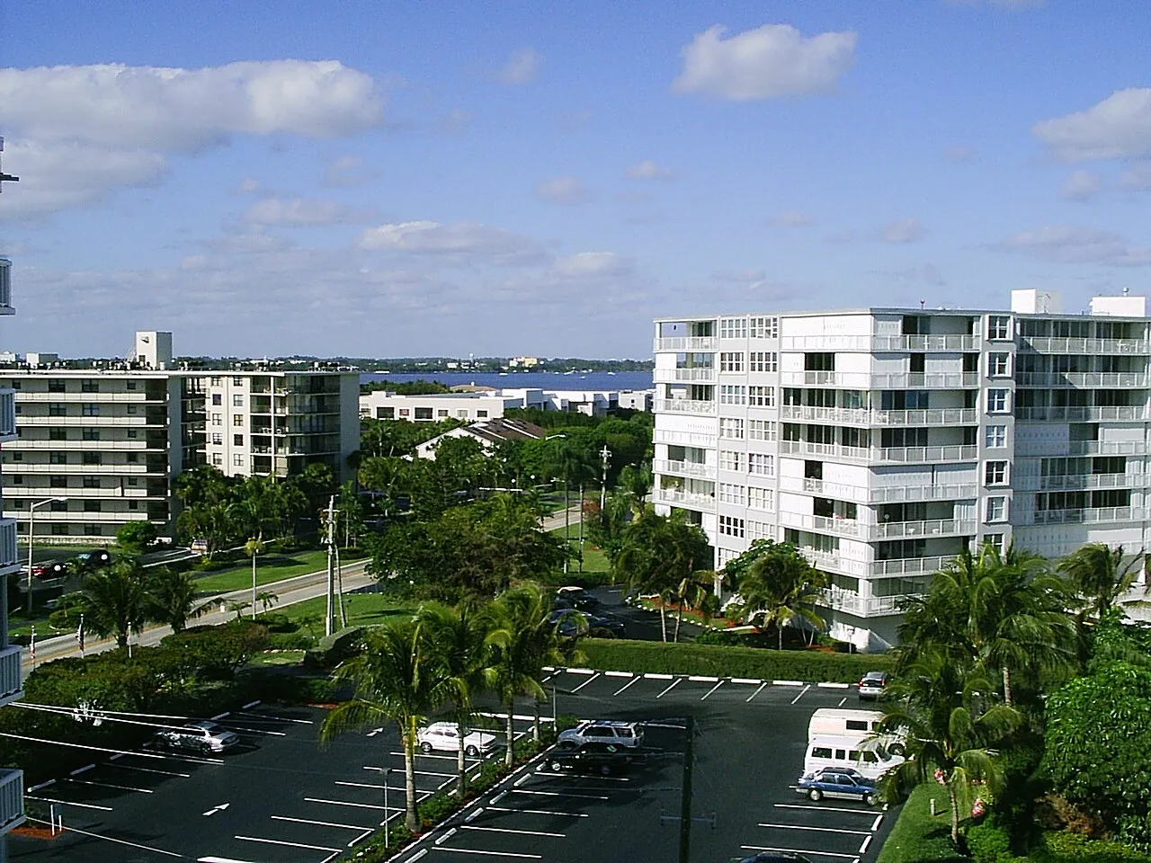 View of the Town of South Palm Beach, Florida, looking northwest.