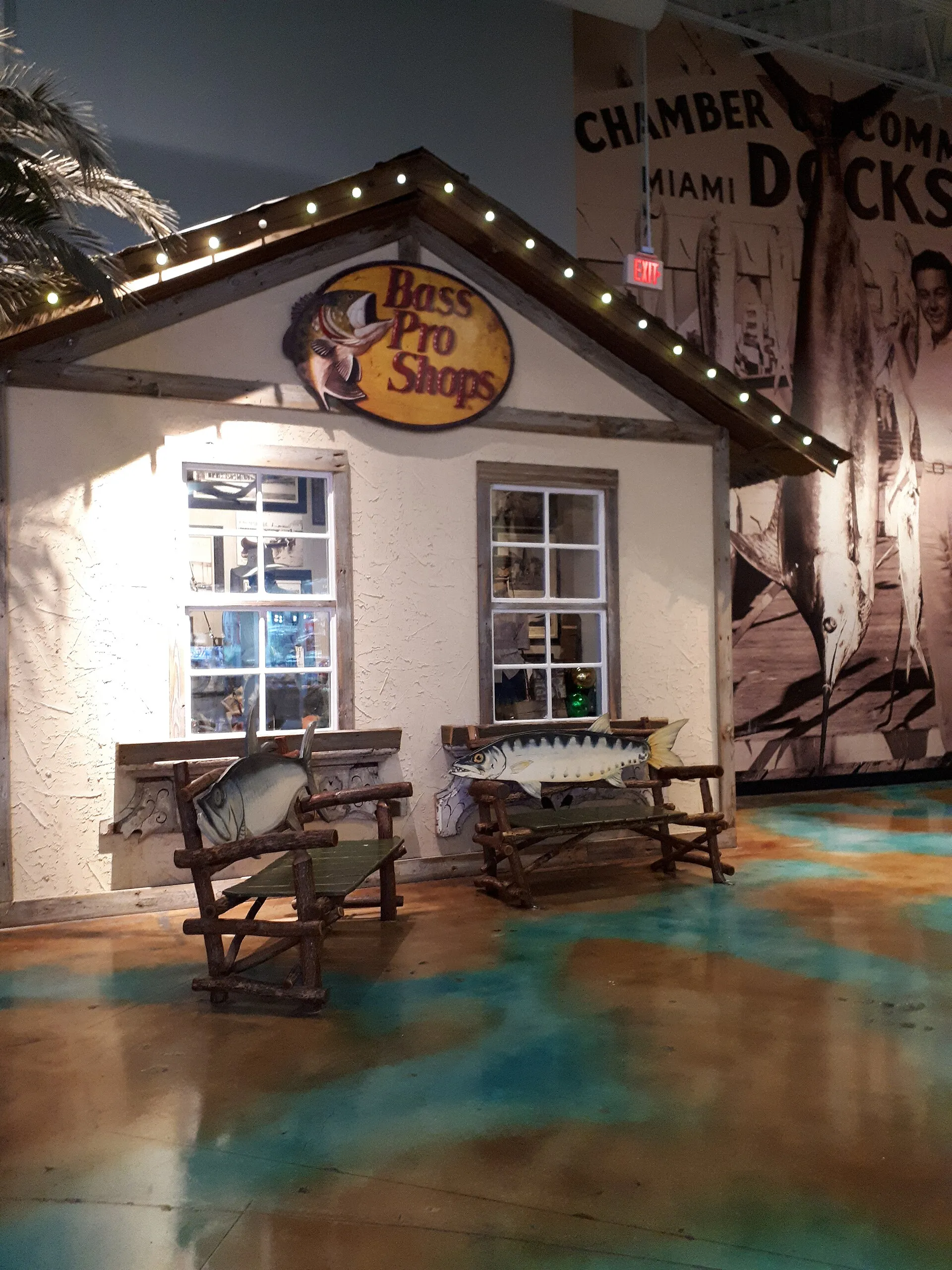 The Bass Pro Shops entrance at Dolphin Mall in Sweetwater.