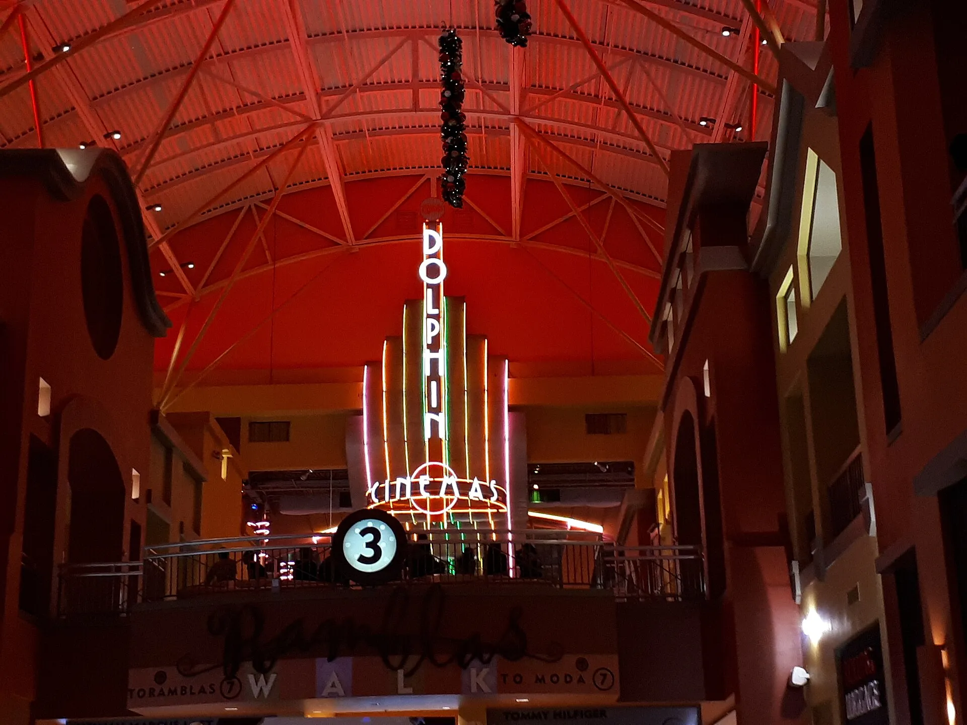 The Ramblas plaza and Cobb Dolphin 19 Cinema at Dolphin Mall in Sweetwater.