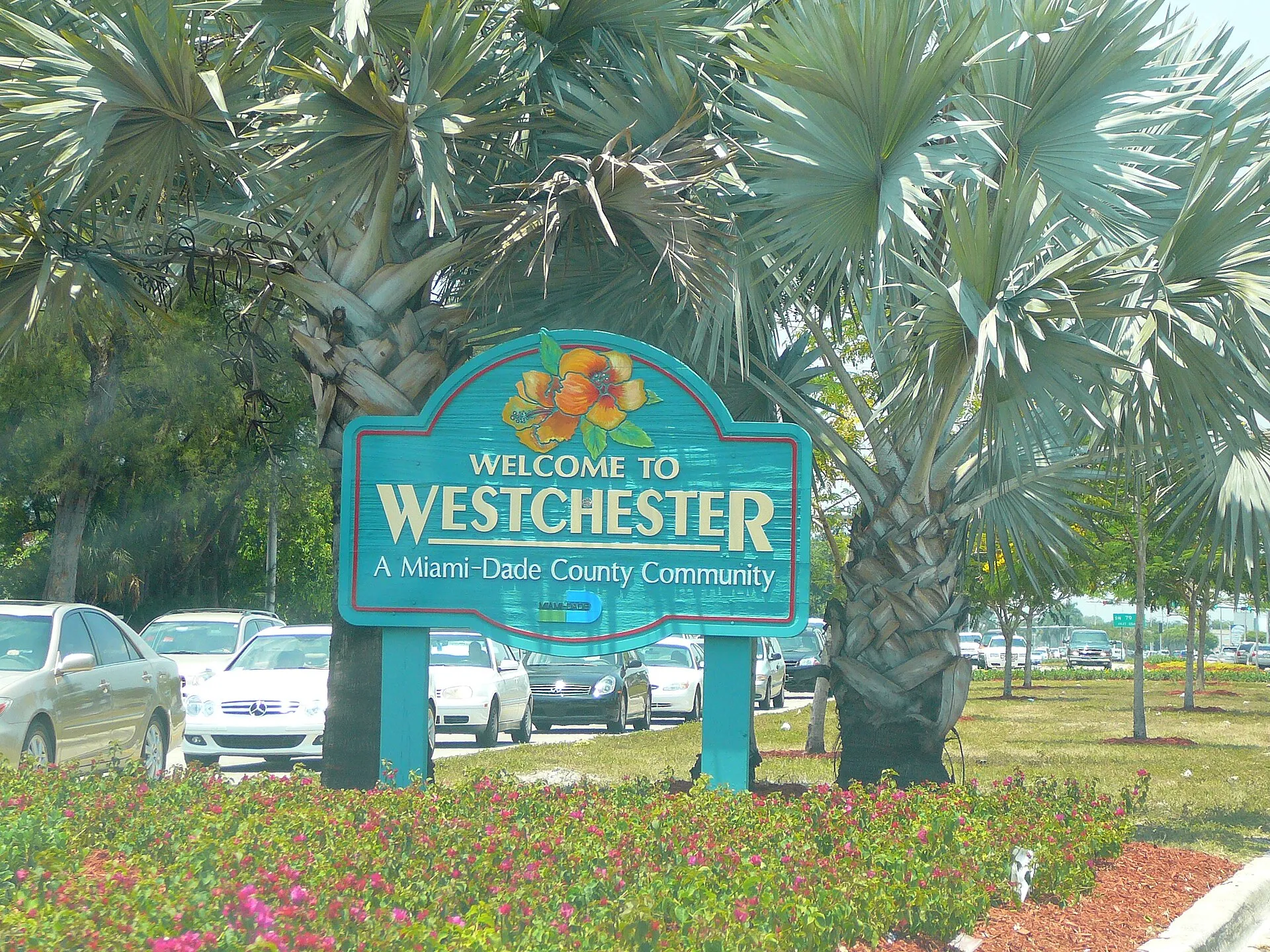 A Westchester community sign.