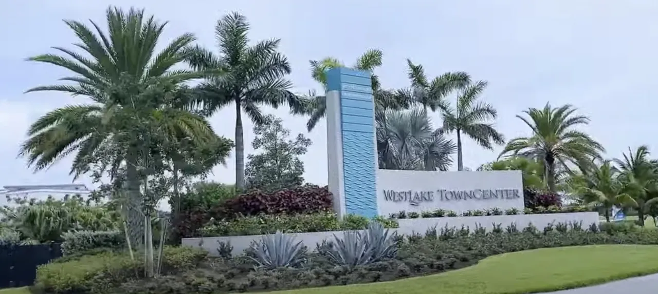 Westlake, Florida Town Center entrance.