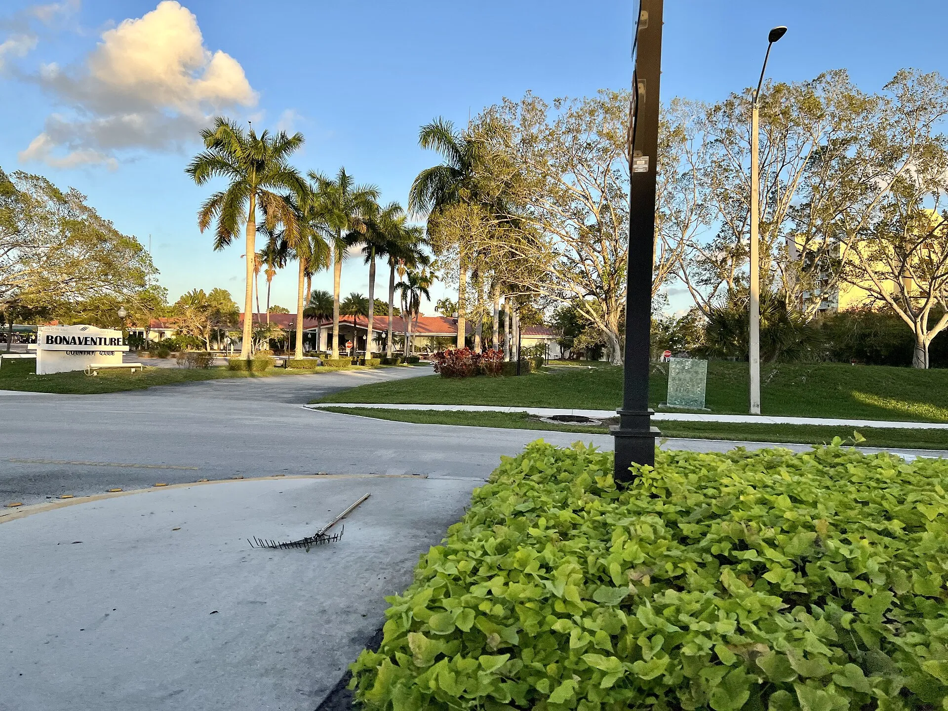 Entrance to the Bonaventure Golf Club, Weston, Florida, February 23, 2022.