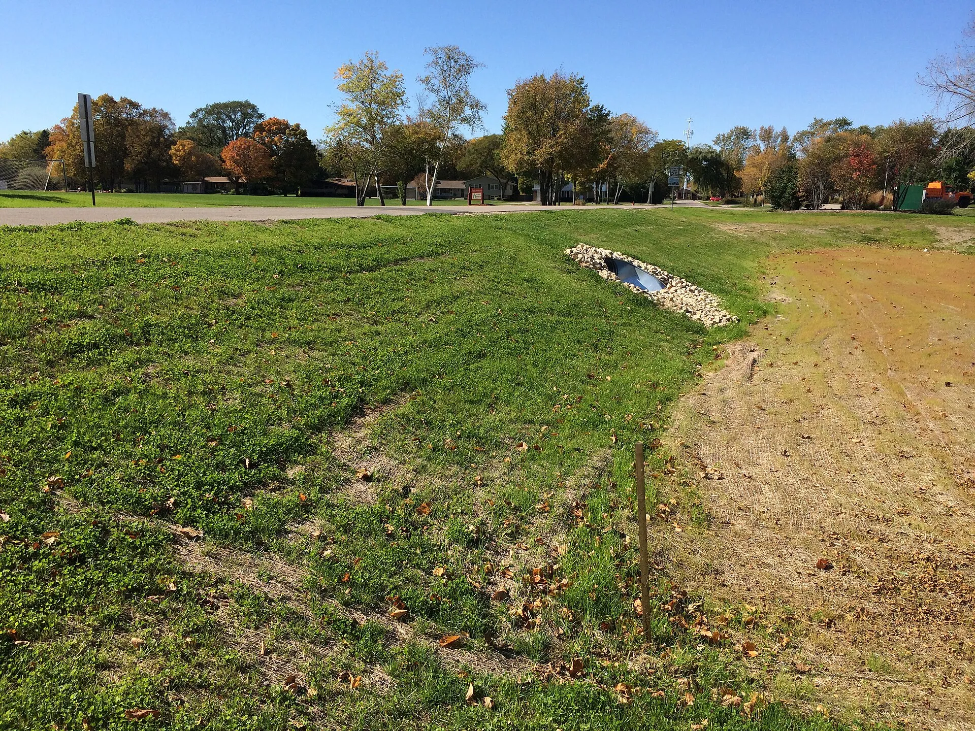 Ellsworth Park, Bayside, Wisconsin — bioretention basin constructed 2015.