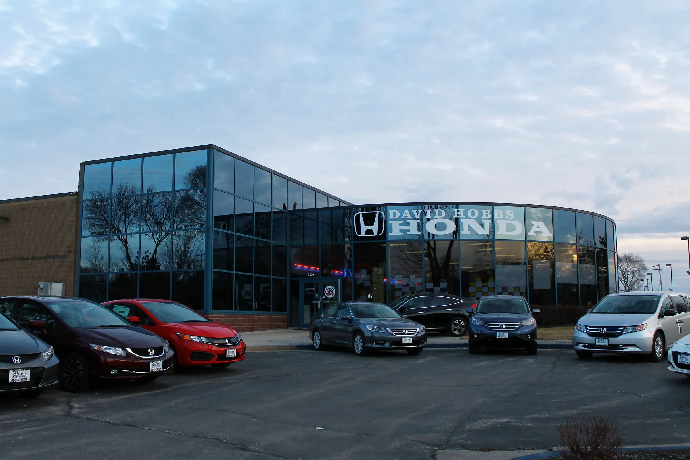 Car dealership on a commercial corridor in Glendale, Wisconsin.