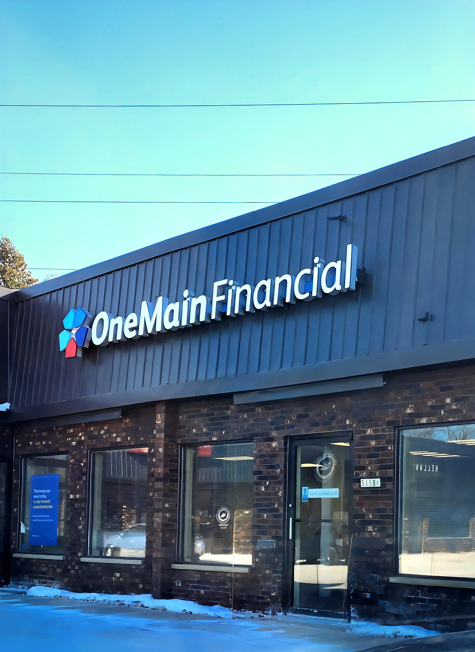 Financial office storefront in Hales Corners, Wisconsin.