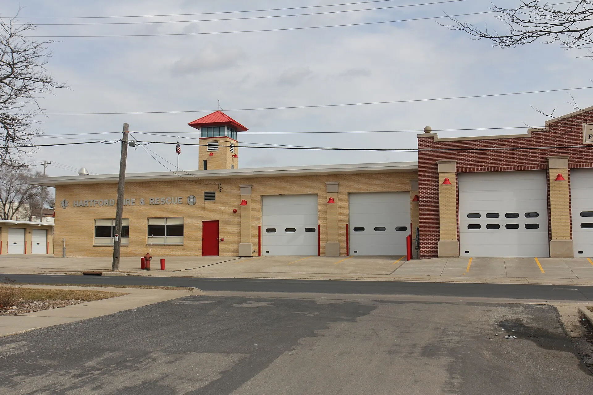 The fire & rescue building in Hartford, Wisconsin.