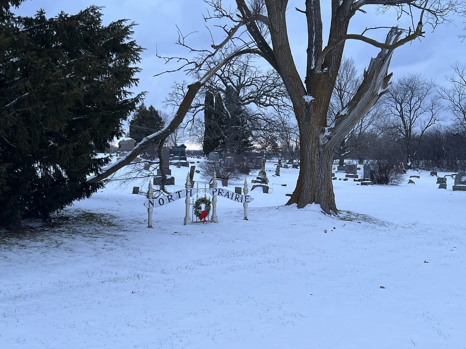 North Prairie Cemetery.