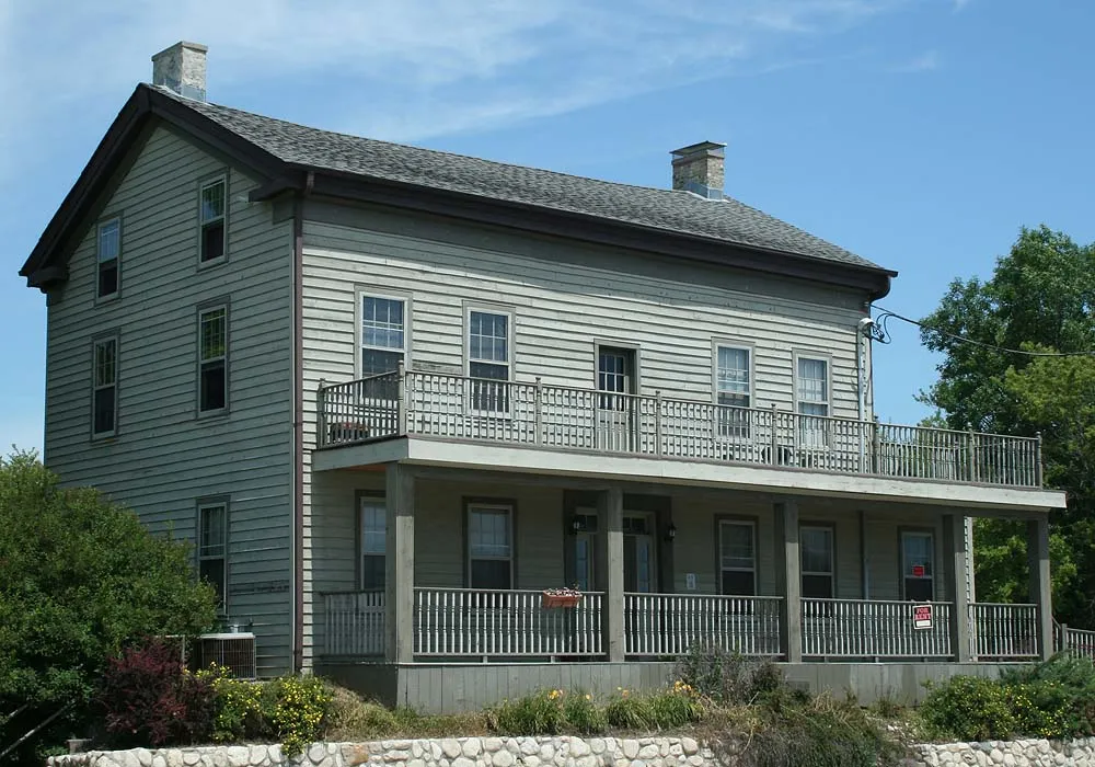The Payne Hotel, an early stagecoach inn (National Register), Saukville, Wisconsin.