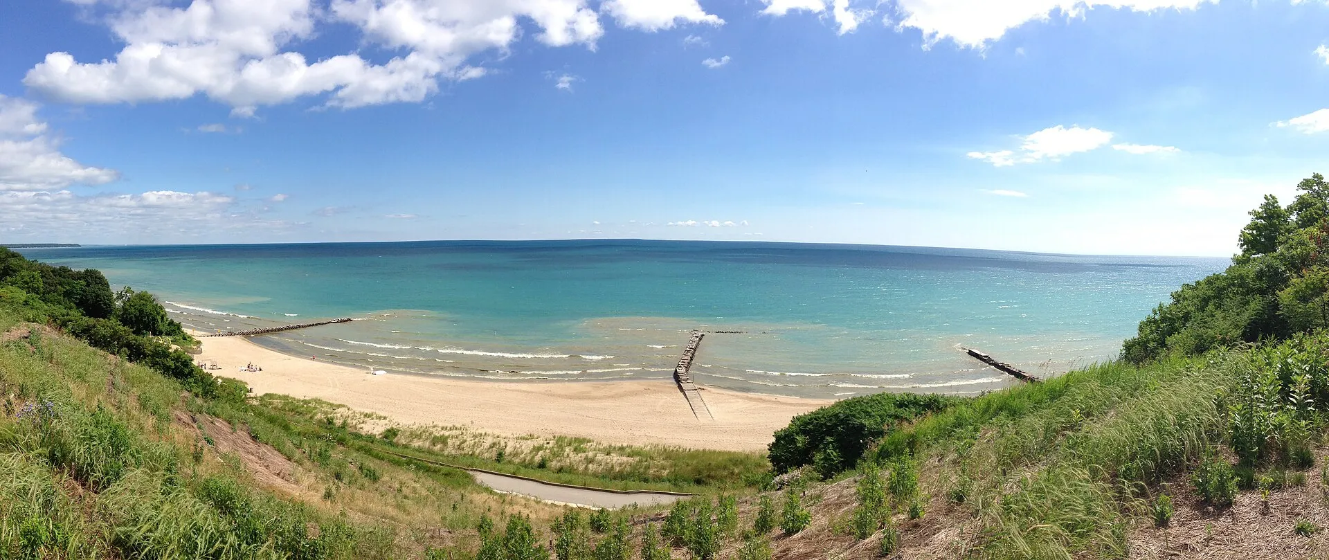 Atwater Park on Lake Michigan.