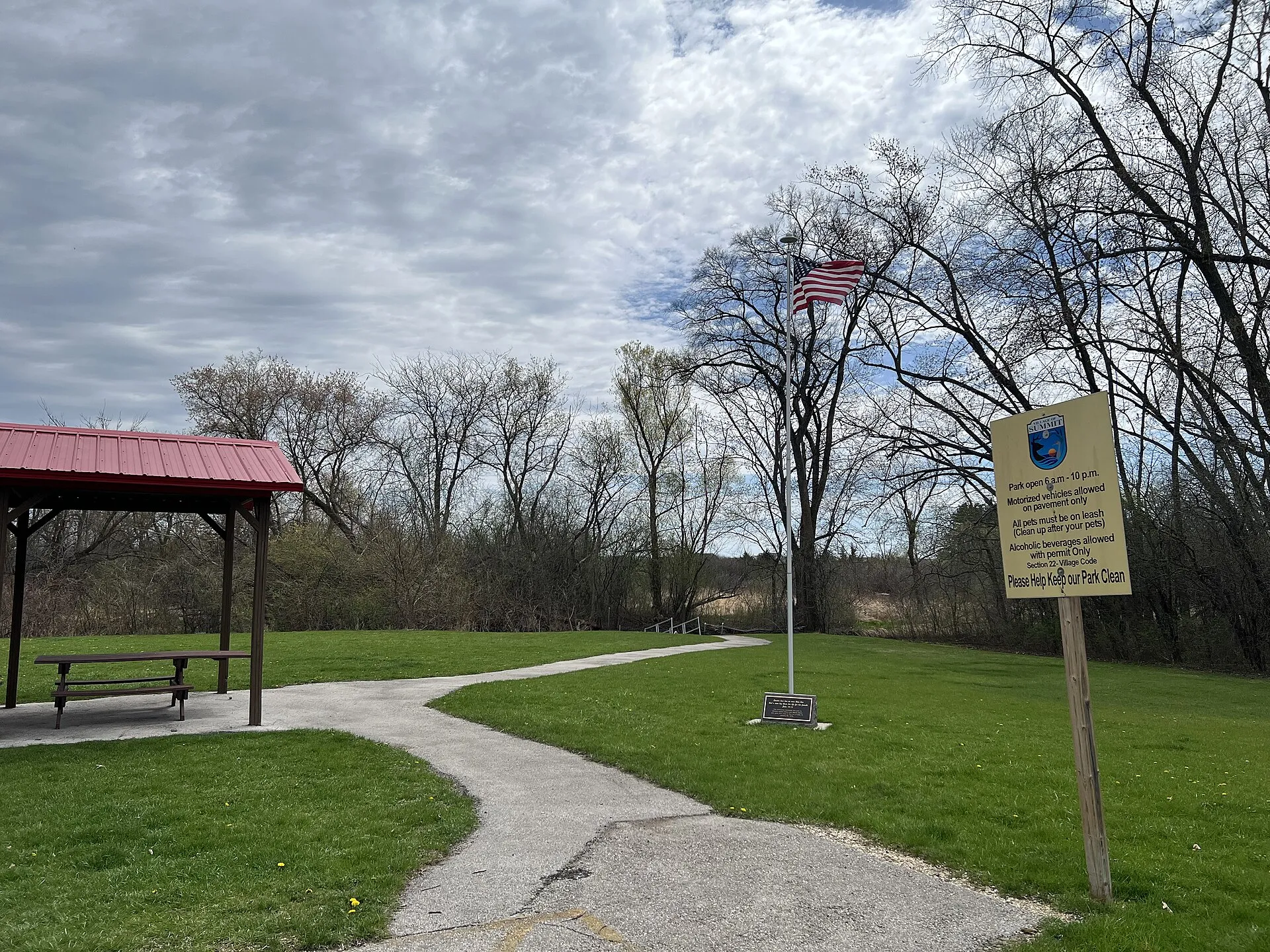Atkins Olson Memorial Park, Summit, Wisconsin.
