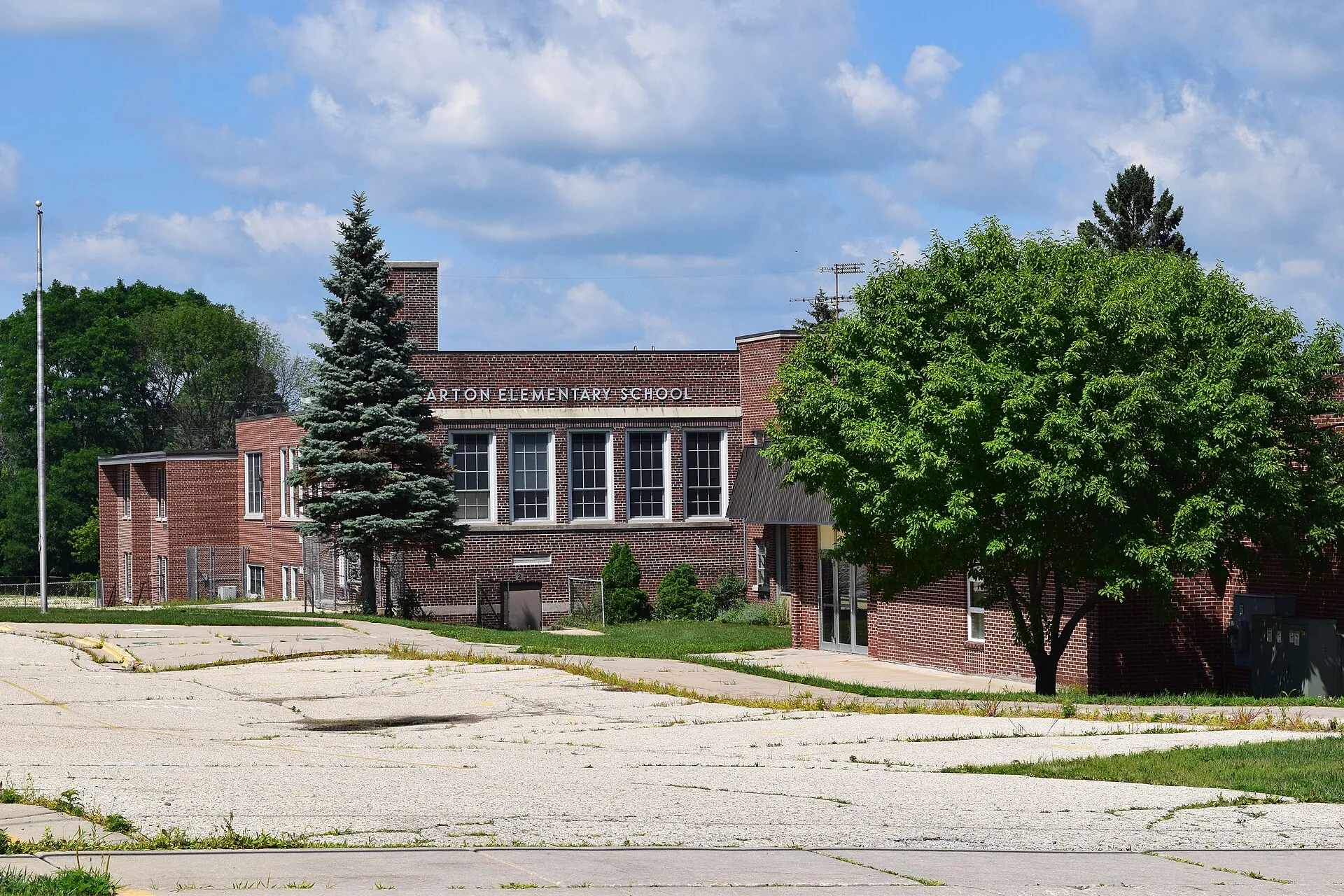 The former Barton Elementary School, located at 614 School Place in West Bend.
