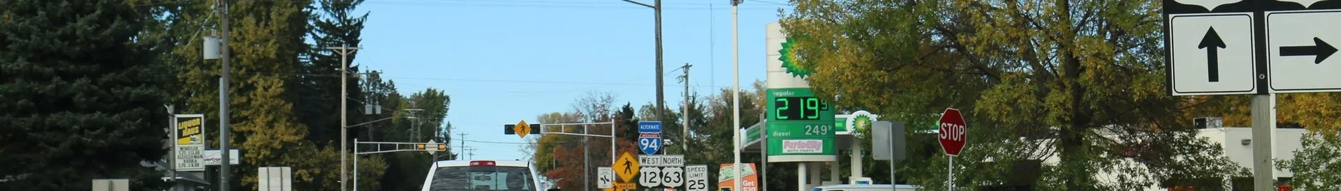 The merge of US53 and US12 in Baldwin, Wisconsin
