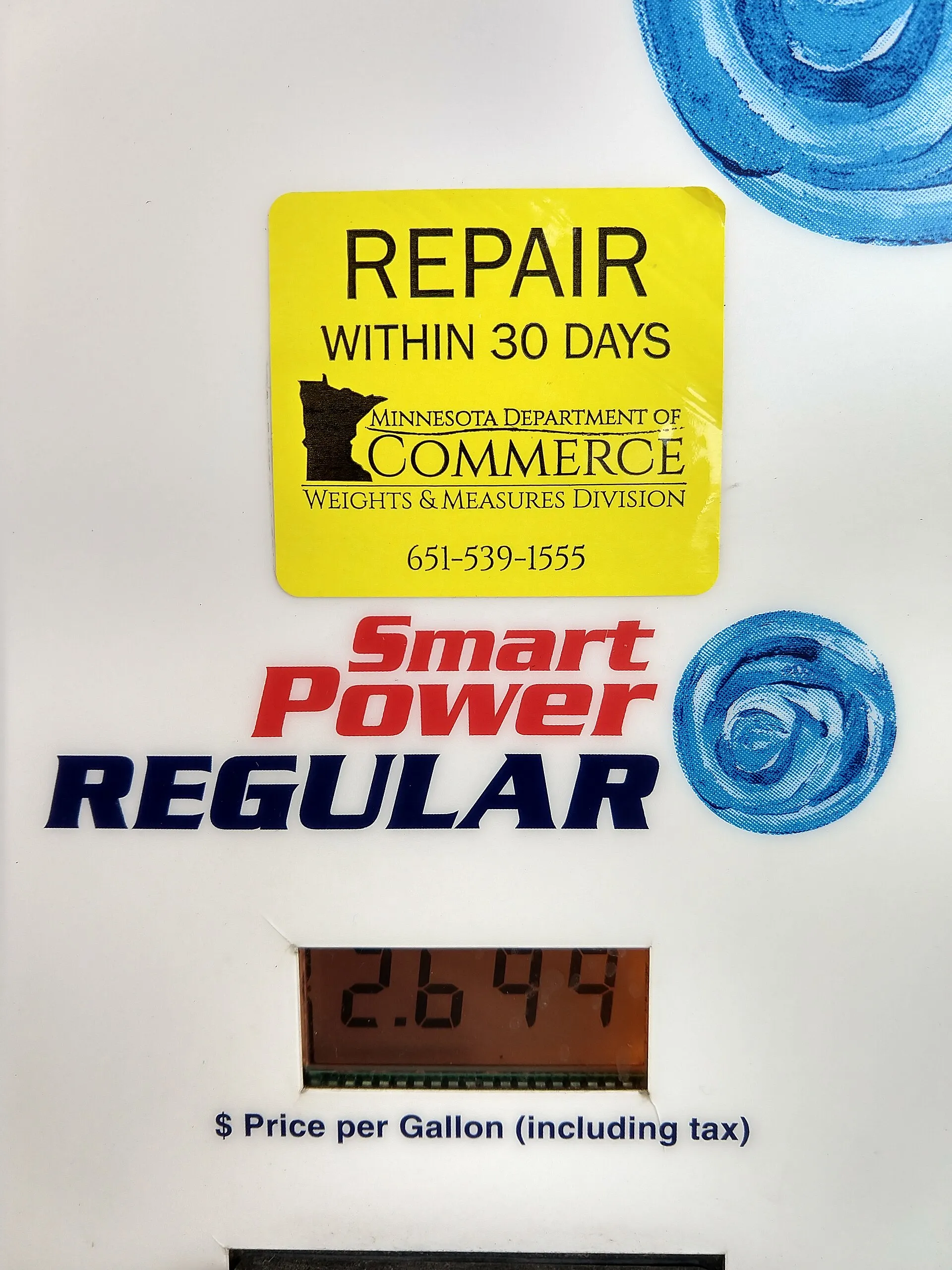 Gas station near Circle Pines, Minnesota