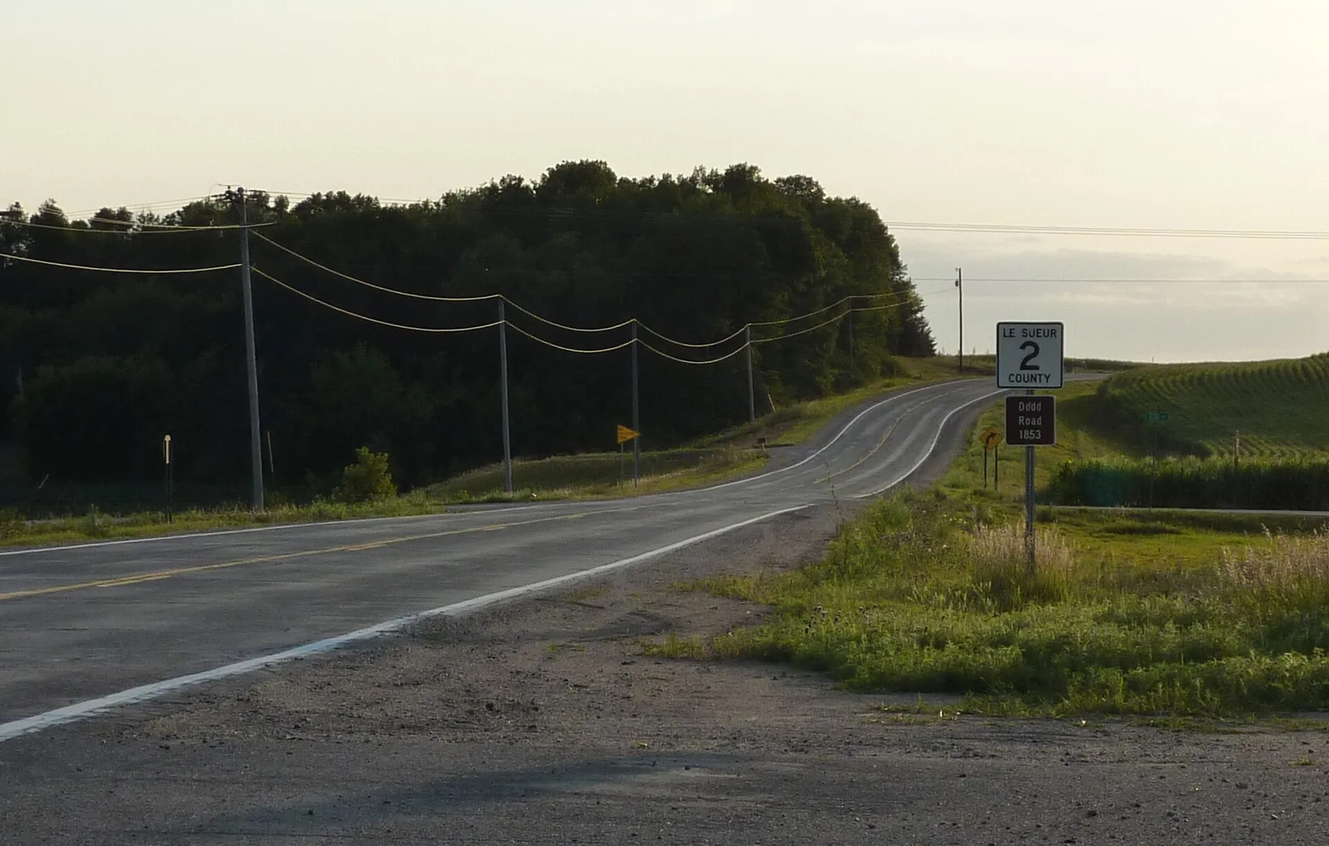 A portion of the Dodd Road Discontiguous District, near Cleveland, Minnesota, USA.