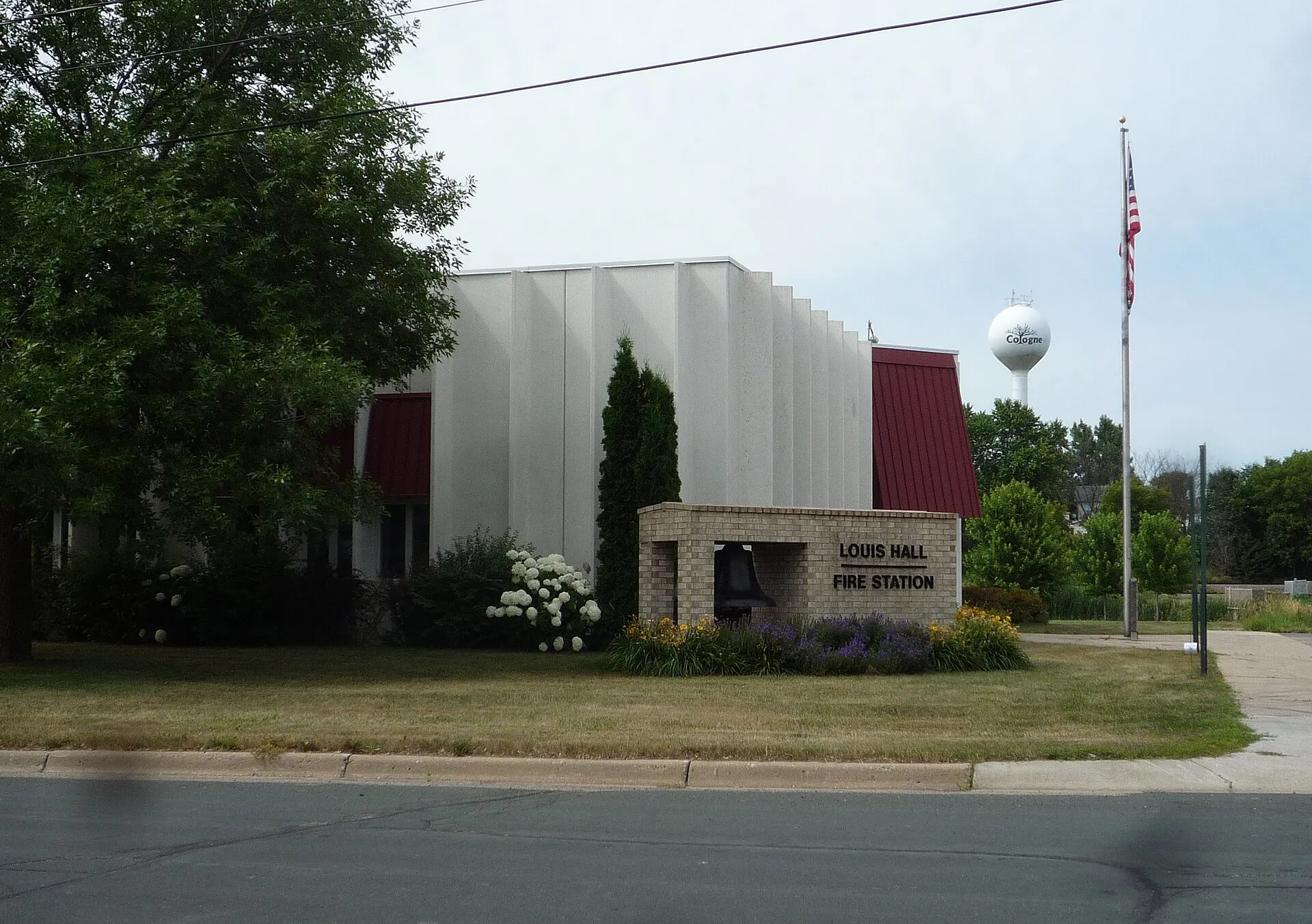 Louis Hall/Fire Station, Cologne, Minnesota, USA.