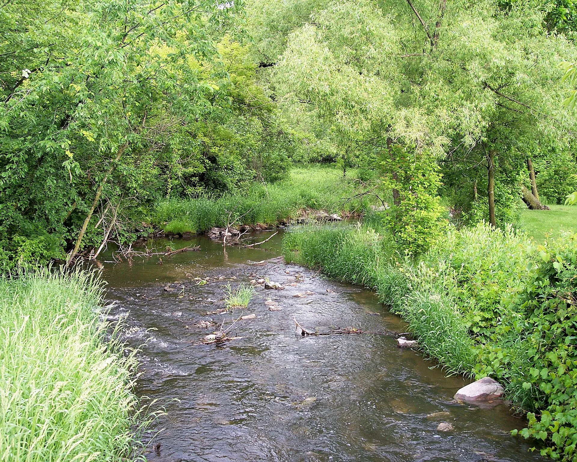 The Credit River in Hidden Valley Park in w:Savage, Minnesota