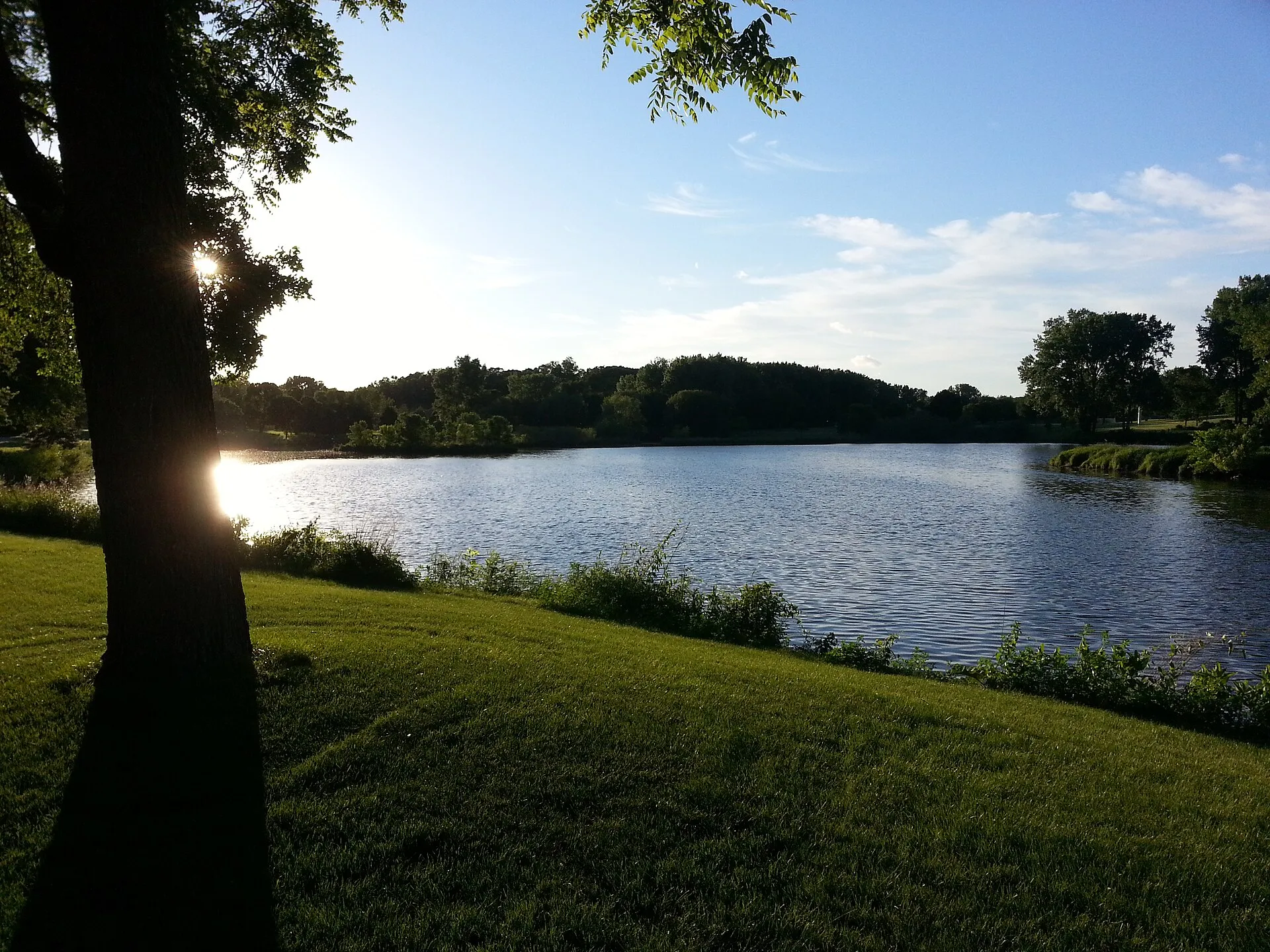 View overlooking Bassett Creek Park (also known as Jordan Area Park) in Crystal, MN.