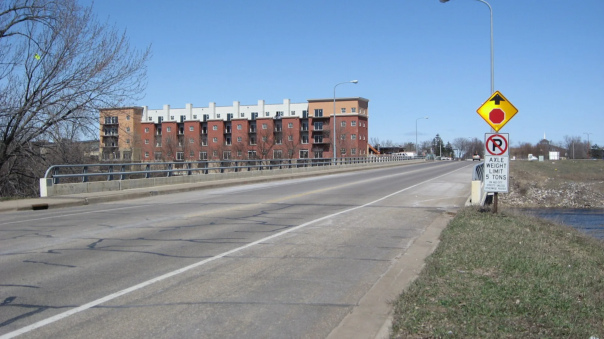 County Road 42 Bridge looking north, Elk River, Minnesota
