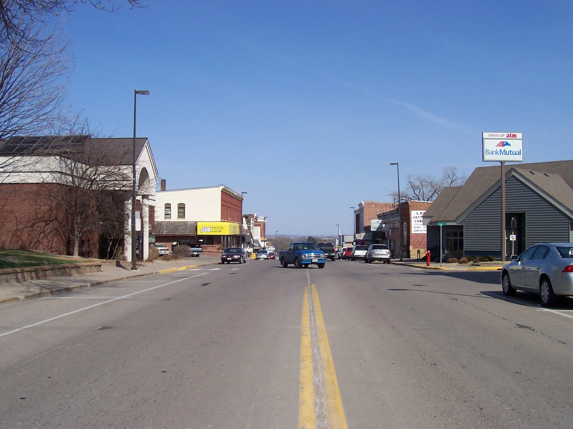 Downtown w:Ellsworth, Wisconsin. Picture taken by me.