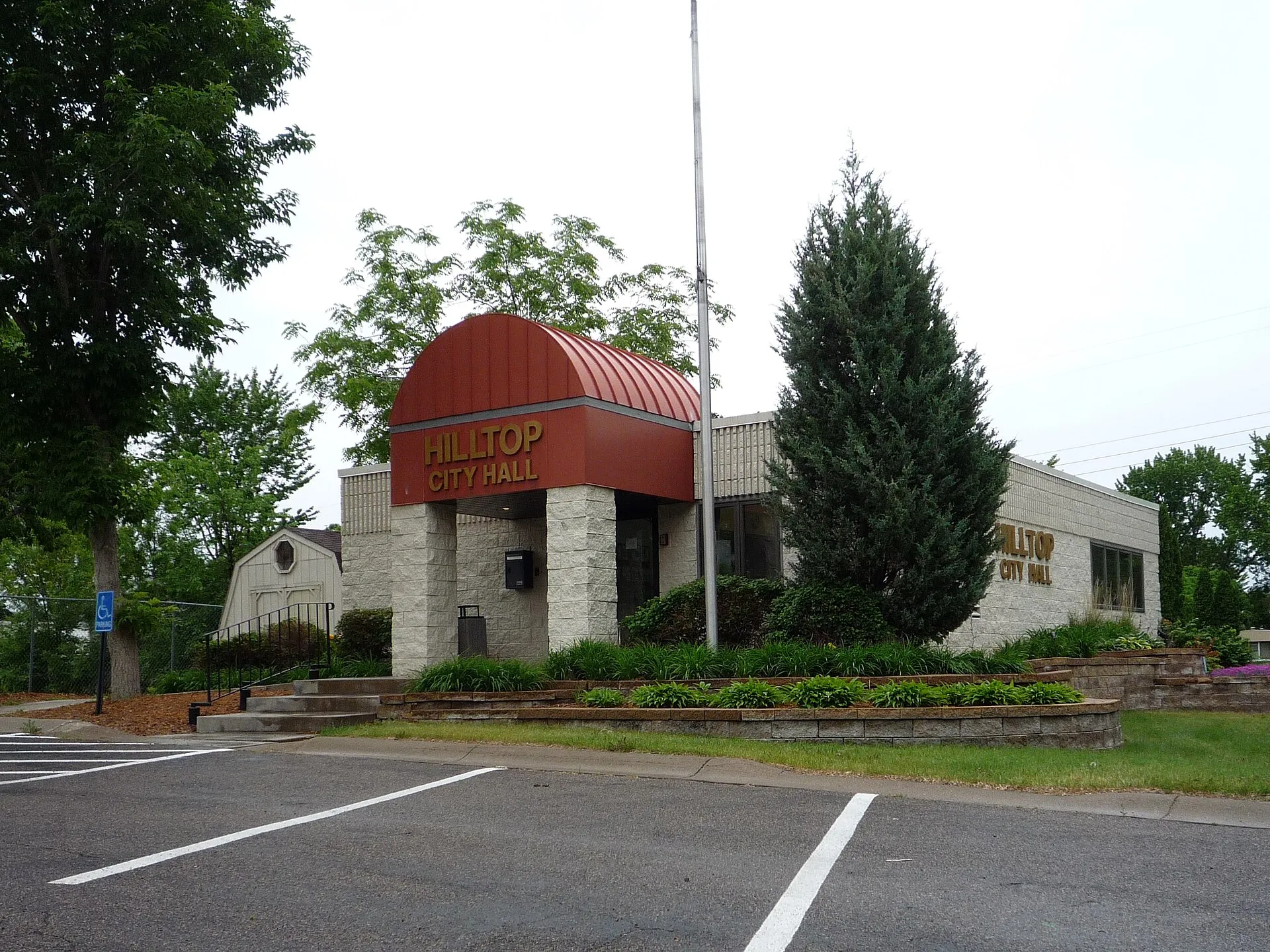 City Hall, Hilltop, Minnesota, USA.