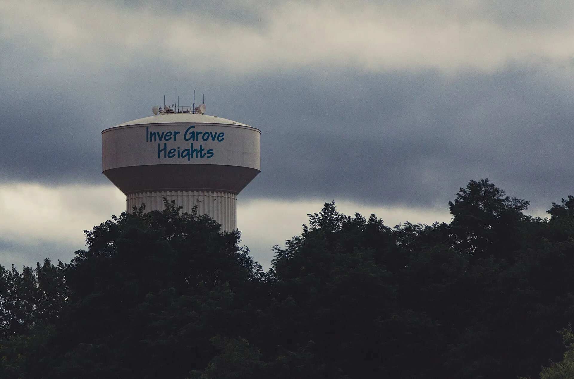 Water tower in the City of Inver Grove Heights, Minnesota