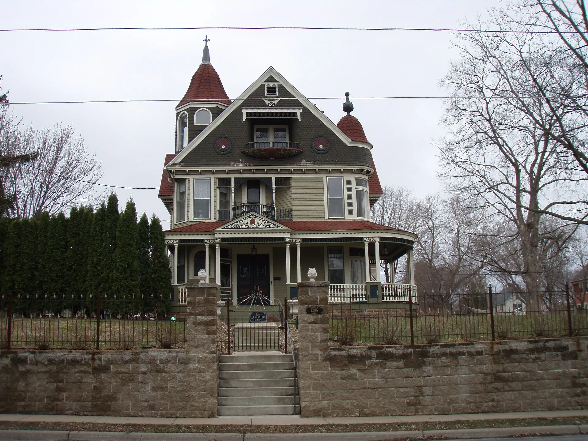 Mitchell Jackson Farmhouse in Lakeland, Minnesota, listed on the National Register of Historic Places.