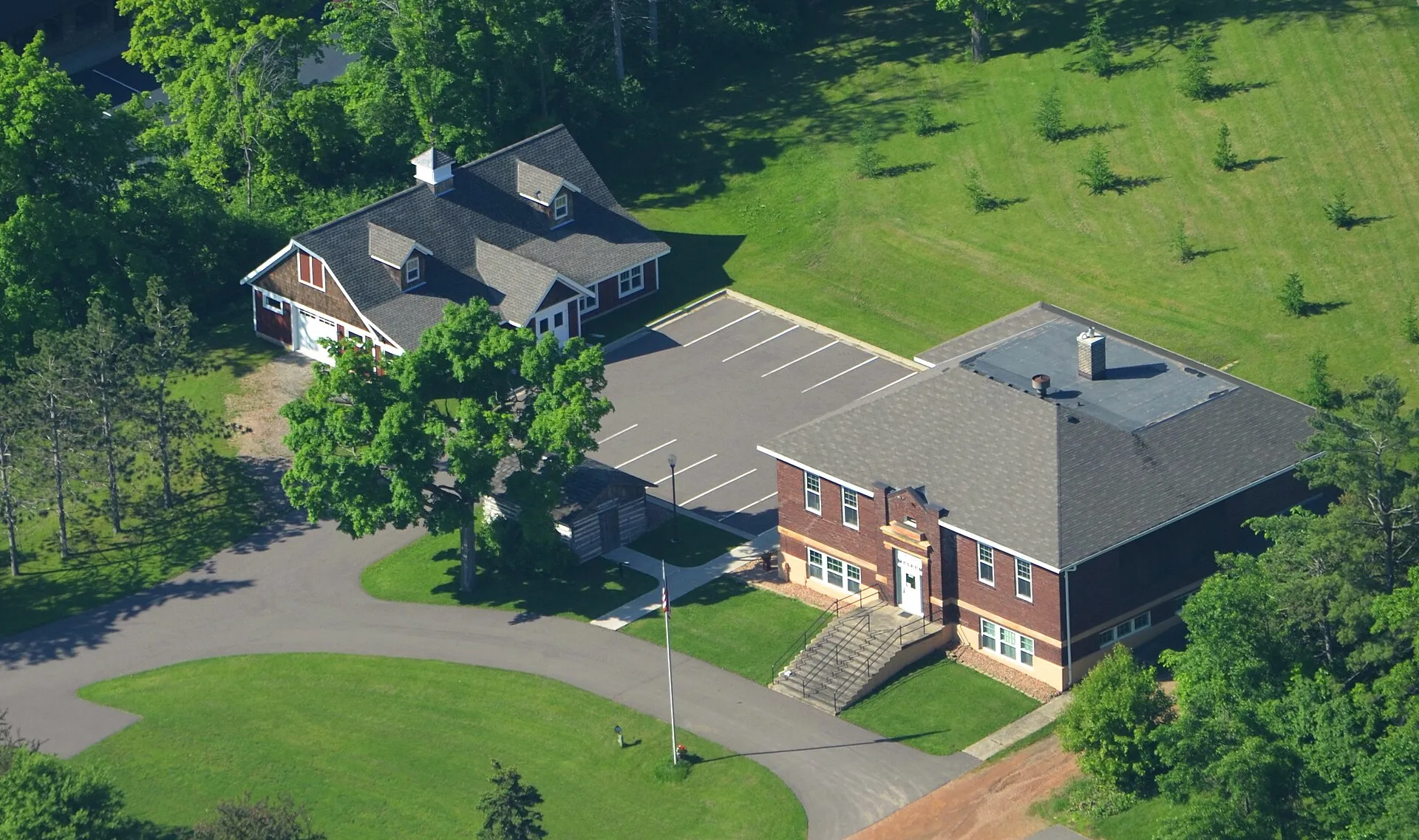 Aerial picture of the Museum in Long Lake, Minnesota Western Hennepin County Pioneer Association Pioneer Museum WHCPA.