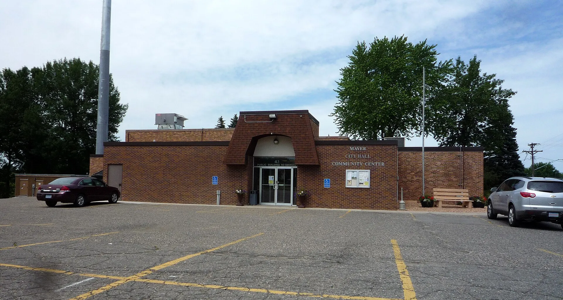City Hall, Mayer, Minnesota, USA.