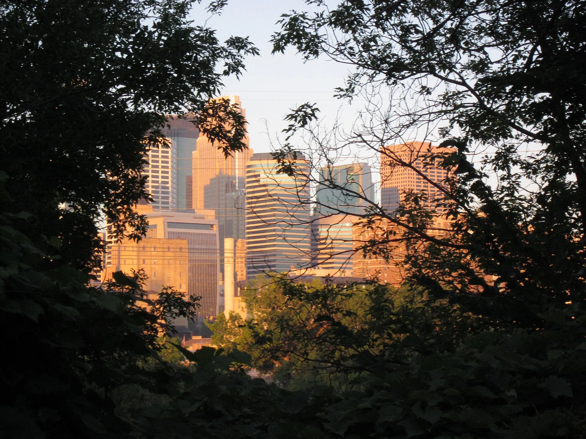 The Minneapolis downtown skyline..