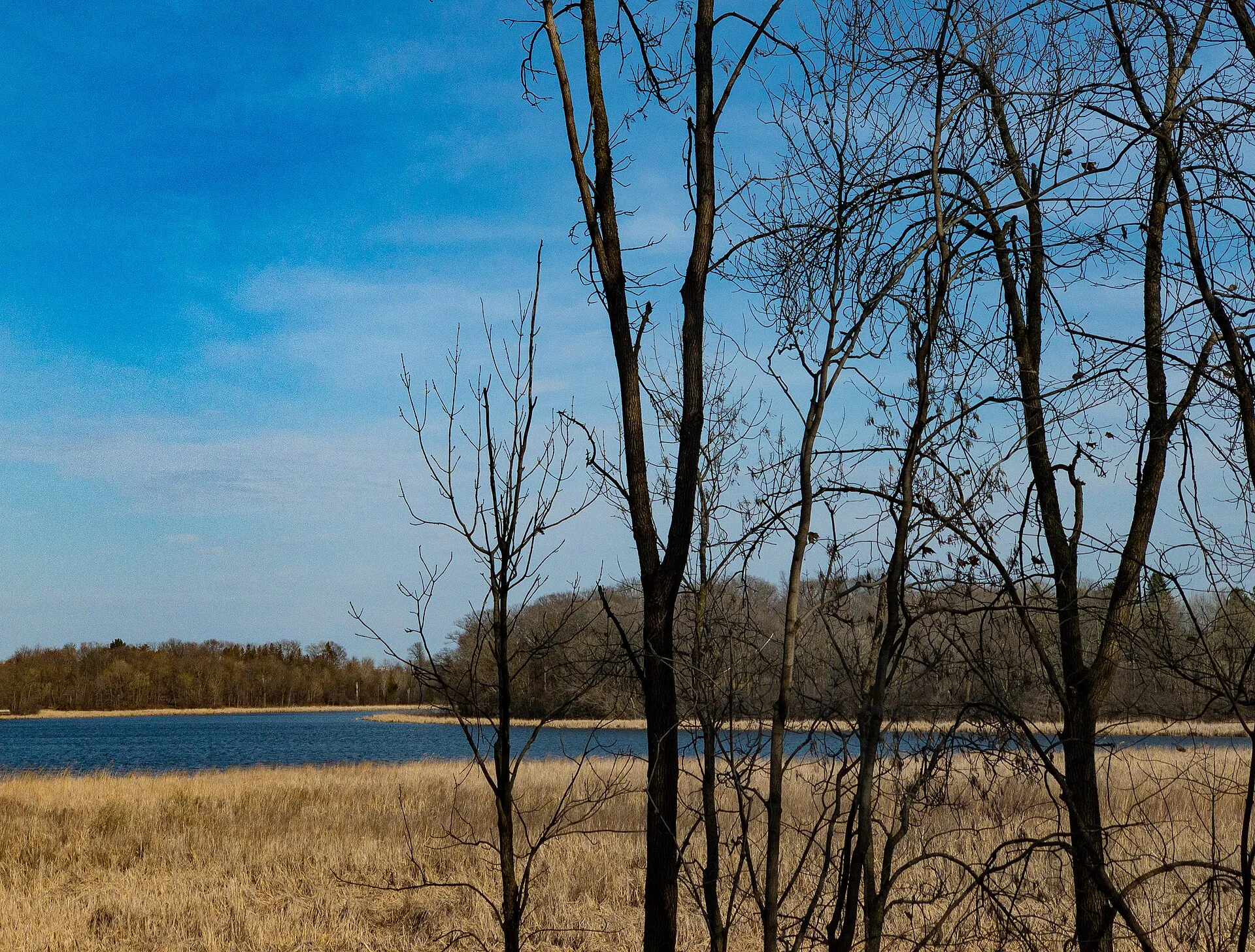 Lake Classen in the city of Orono, Minnesota, is pictured on a spring day at Susan E. Lurton Park..