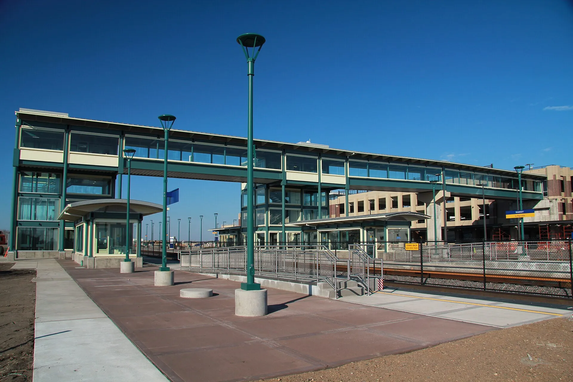 The new Northstar commuter station in Ramsey, Minnesota. It's quite the thing..