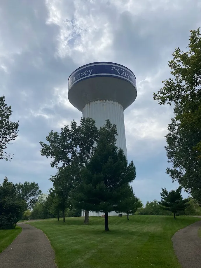 Water tower in Ramsey Minnesota.