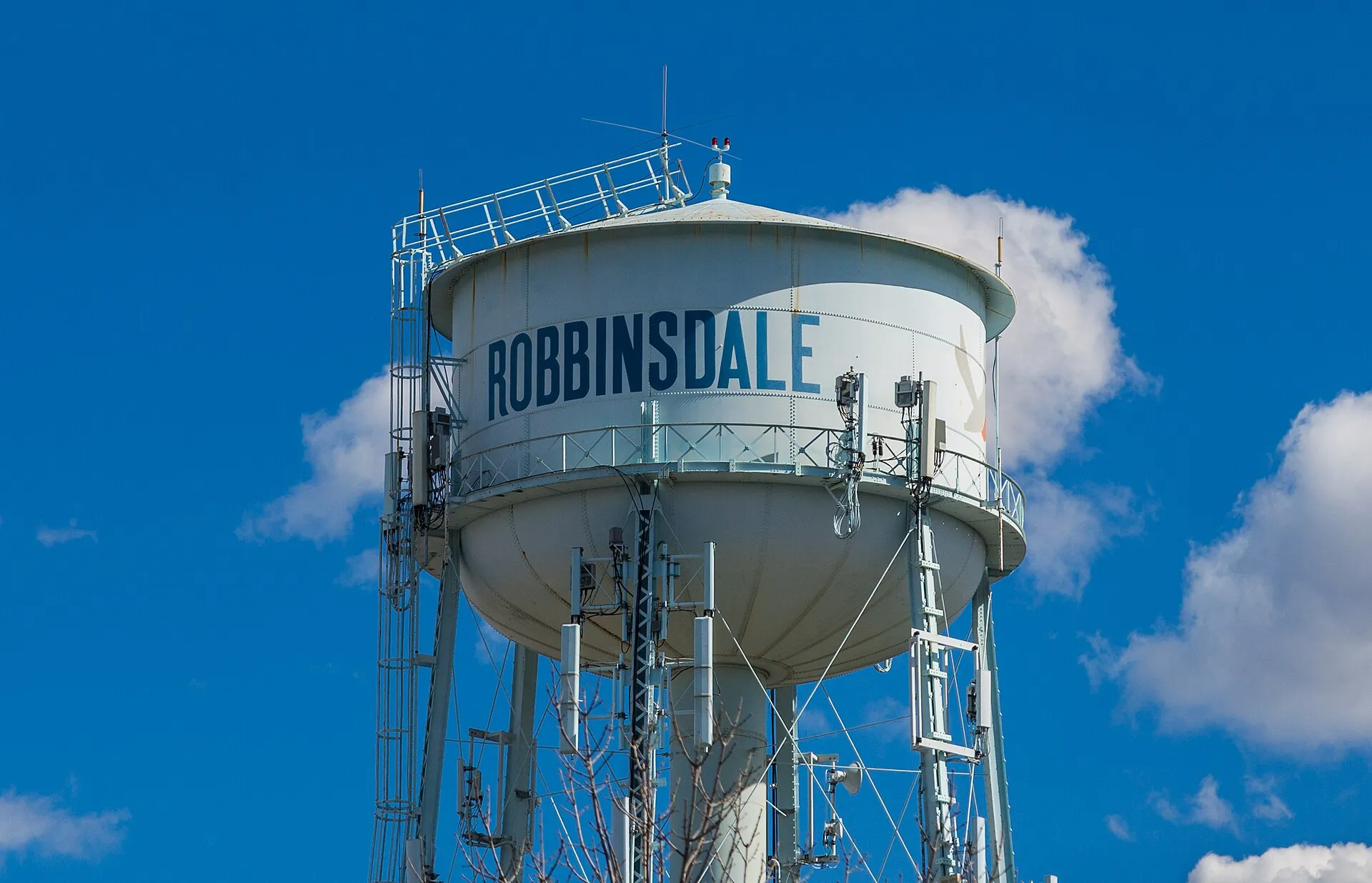 City of Robbinsdale water tower in Robbinsdale, Minnesota.