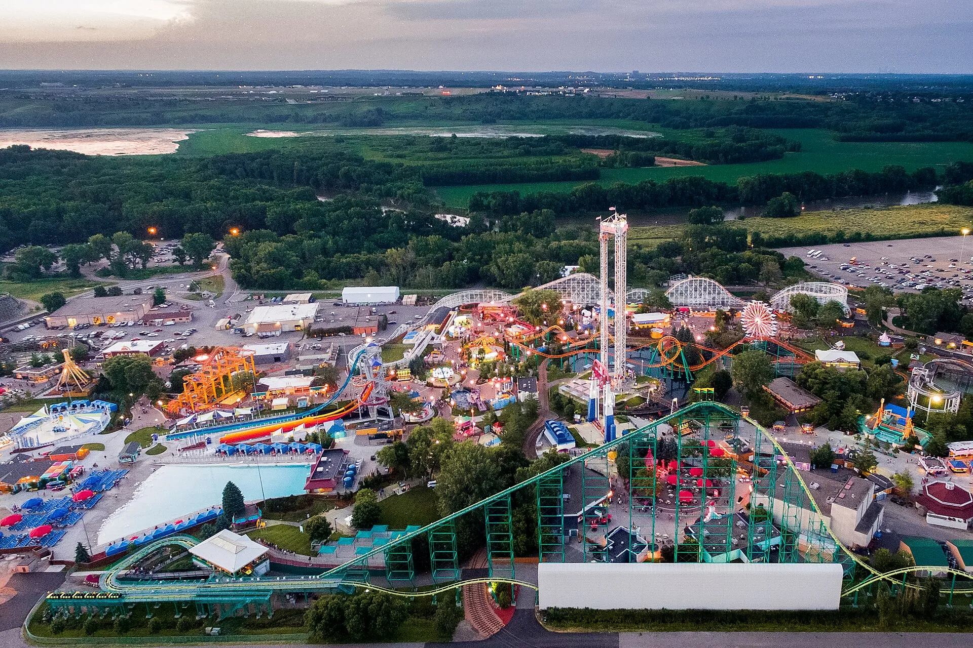 Valleyfair amusement park in Shakopee, Minnesota.