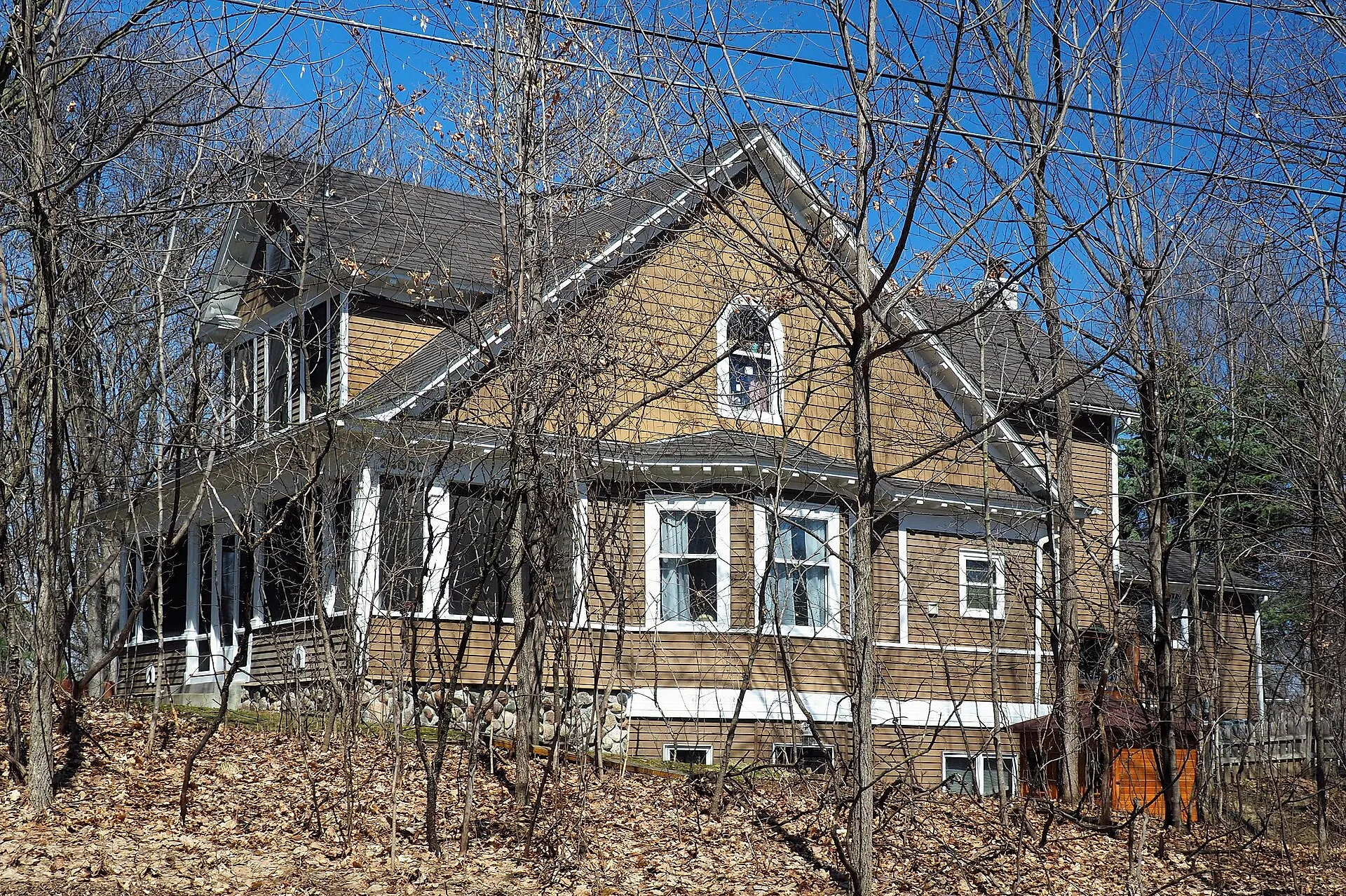 Peter and Wealthy Gideon Farmhouse, 24590 Glen Rd, Shorewood, Minnesota, USA. Viewed from the south. This is an image of a place or building that is listed on the National Register of Historic Places in the United States.