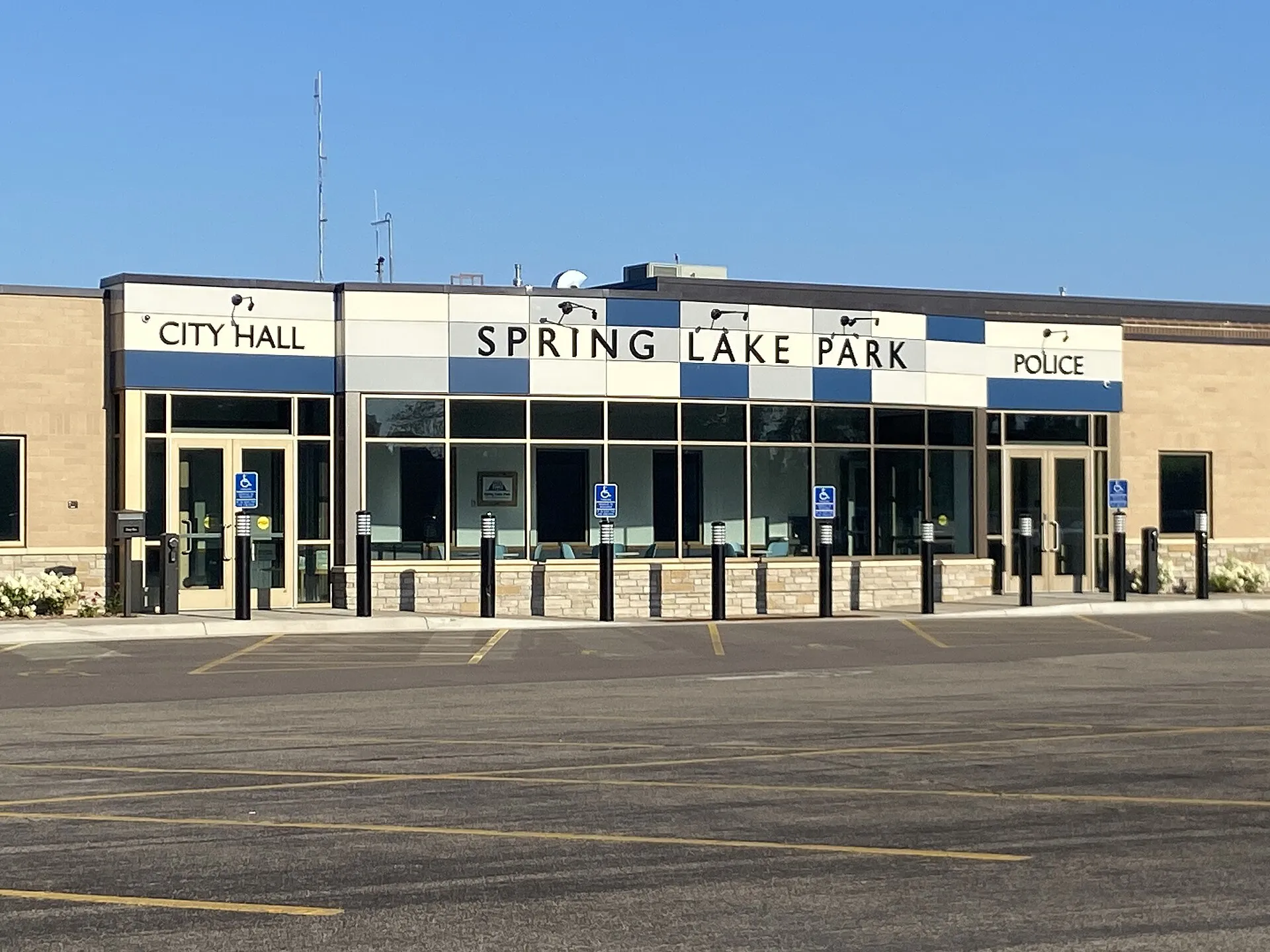 City Hall and Police Station 1301 81st Ave NE Spring Lake Park, Minnesota, USA.