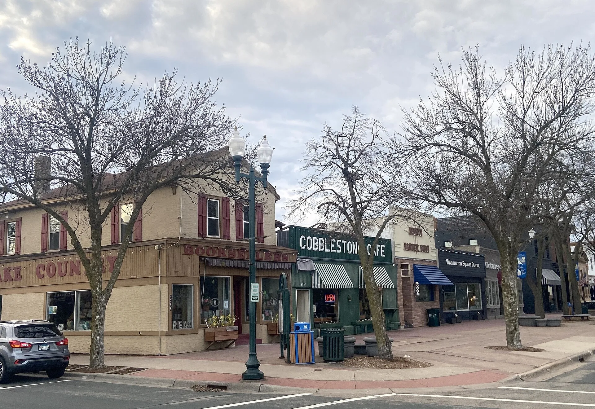 Business district, White Bear Lake, Minnesota.