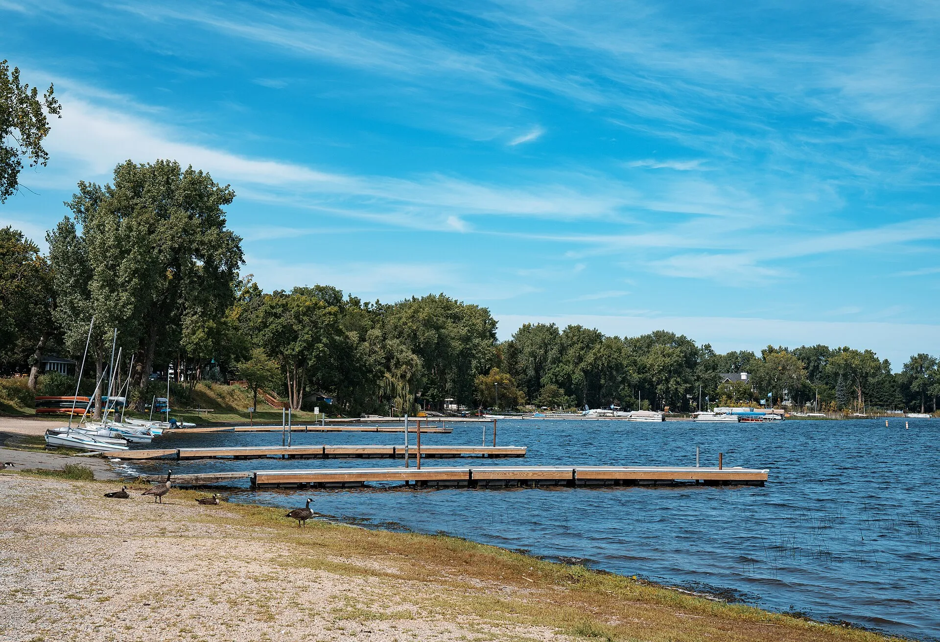 White Bear Lake as seen from Matoska Park, Minnesota.