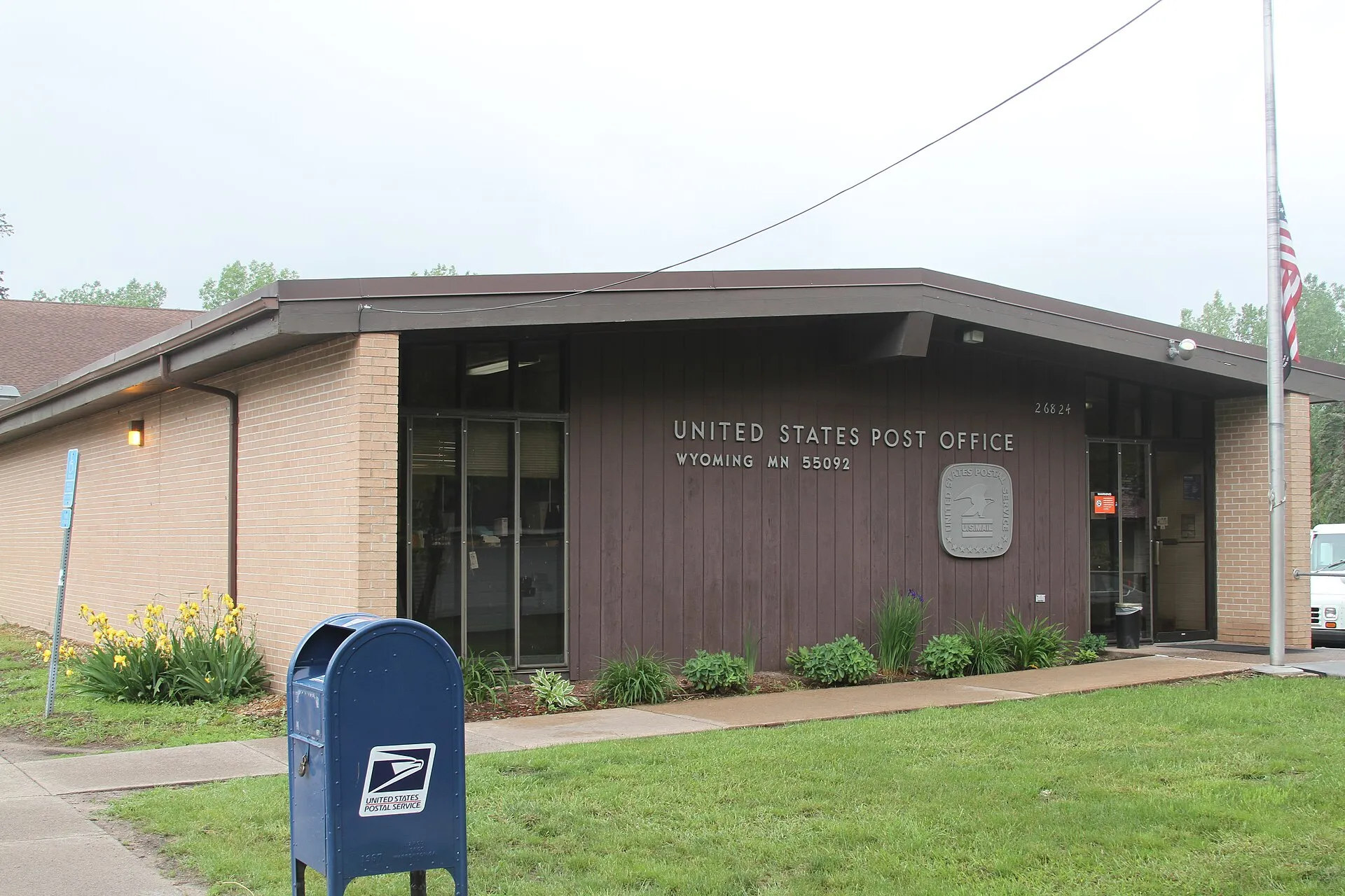 United States Post Office Wyoming, Minnesota, USA.