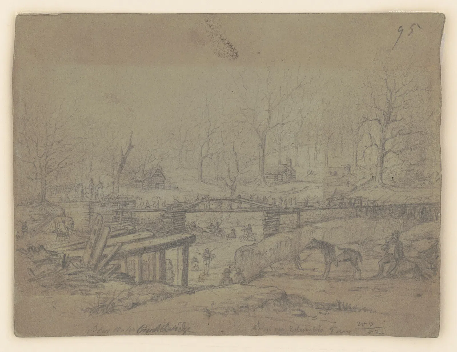 Title: Creek near Columbia, Tennessee, March 20, 1862