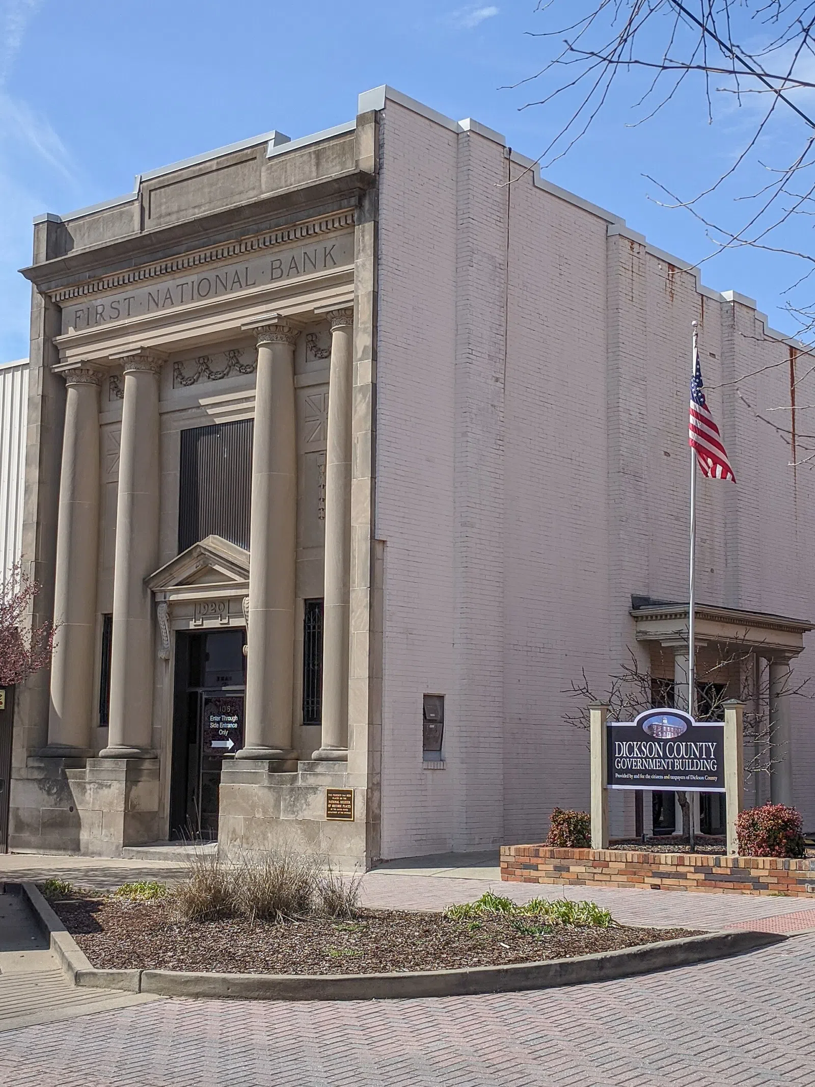 Erected in 1920 and placed on the National Register of Historic Places in 1986.